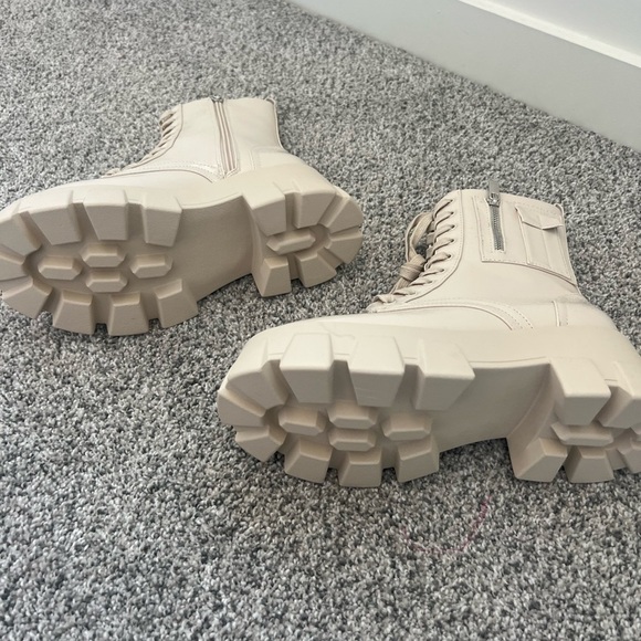 White combat boots - Picture 3 of 6